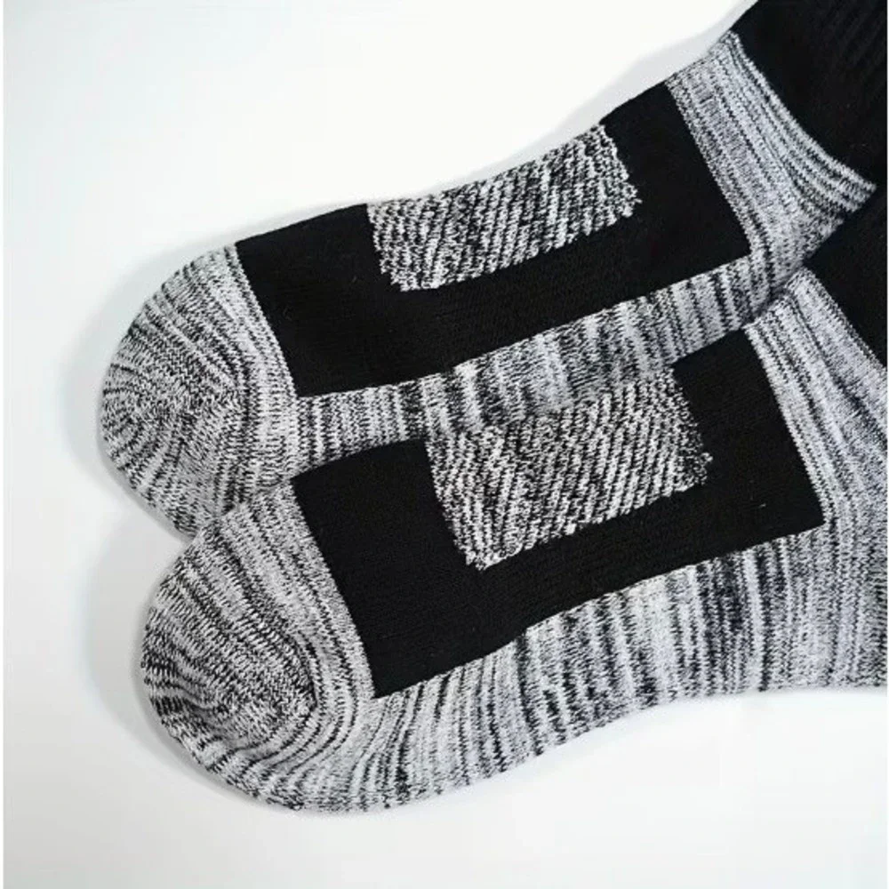 Calcetines Deportivos Tipo Crew Alta Calidad Talla Única Color Gris Multicolor 5